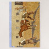 Zijn eerste les 1903 door Frederic Remington Legpuzzel (Verticaal)