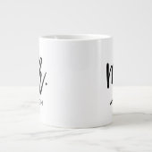 Zijn eigen gepersonaliseerde grote koffiekop (Voorkant)