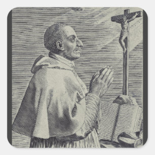 Zijn Eminentie Heilige Karel Borromeus Vierkante Sticker