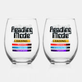 Zijn en haar aangepaste genre leesmodus wijnglas zonder voet (Achterkant)