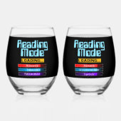 Zijn en haar aangepaste genre leesmodus wijnglas zonder voet (Achterkant)