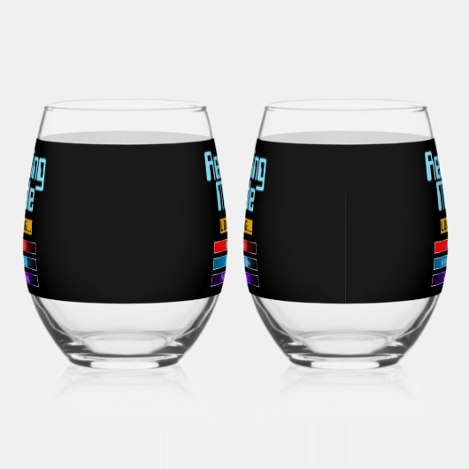 Zijn en haar aangepaste genre leesmodus wijnglas zonder voet (Links)