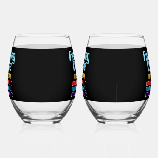 Zijn en haar aangepaste genre leesmodus wijnglas zonder voet (Rechts)