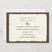 Zijn en Haar Babyfoto Huwelijksaankondiging Aankondiging (Achterkant)