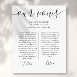 Zijn en haar bruiloft gelooft zwart-wit script canvas afdruk<br><div class="desc">Dit cadeau voor de kerkhoede van de kerkbek kan gepersonaliseerd worden met je speciale trouwdag-uitlatingen. Ontworpen door: Thisnotme©</div>