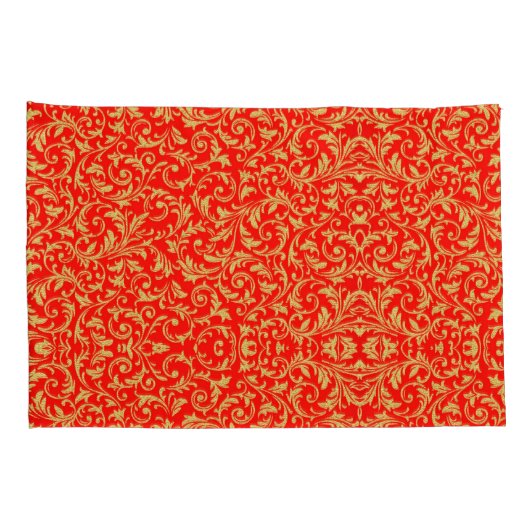 Zijn en haar Chinese varken vliegen silhouet rood Kussensloop (Achterkant-Rechts)