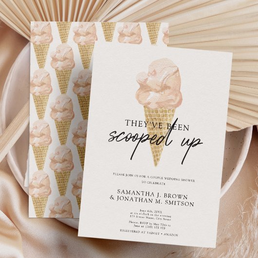 Zijn en haar chique moderne ijs paar douche kaart