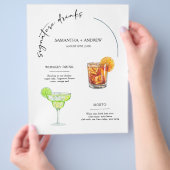 Zijn en Haar Dranken trouwbord Flyer (Hand)