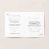 Zijn en haar geloften folie kaarten (Binnen)