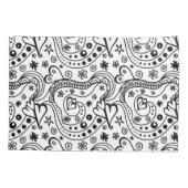 Zijn en haar gepersonaliseerde harten houden van p kussensloop (Achterkant-Links)