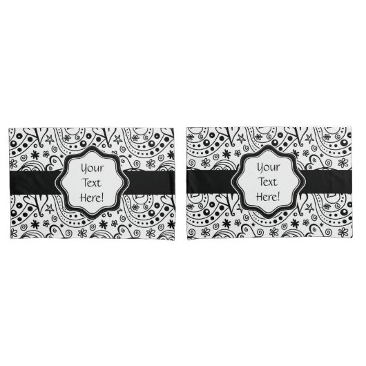 Zijn en haar gepersonaliseerde harten houden van p kussensloop (Voorkant-Set)