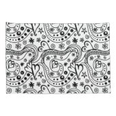 Zijn en haar gepersonaliseerde harten houden van p kussensloop (Achterkant-Rechts)