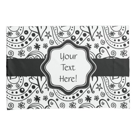 Zijn en haar gepersonaliseerde harten houden van p kussensloop (Voorkant-Rechts)