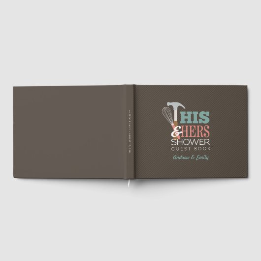 Zijn en haar handige bruiloft paar Vrijgezellenfee Gastenboek (Volledig)