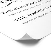 Zijn en haar handtekeningen Cocktails Weddenschap Poster (Hoek)