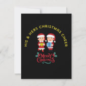 Zijn en haar kerstvreugde kaart (Voorkant)