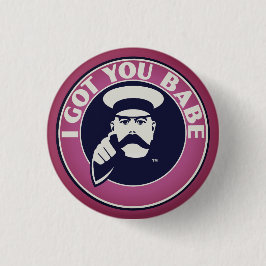 Zijn en haar knoopbadge. ronde button 3,2 cm