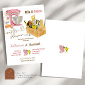 Zijn en haar koppels douchen uitnodiging