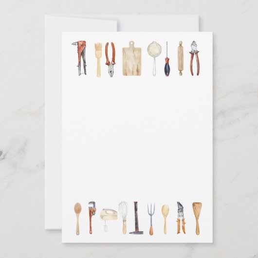 Zijn en haar koppels douchen-uitnodiging, douche g kaart (Achterkant)