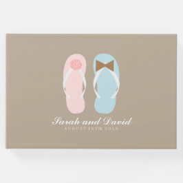 Zijn en haar Sandals Beach bruiloft Gastenboek