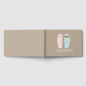 Zijn en haar Sandals Beach bruiloft Gastenboek (Volledig)