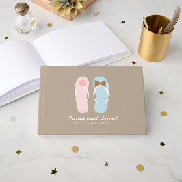 Zijn en haar Sandals Beach bruiloft Gastenboek