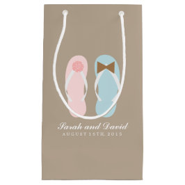 Zijn en haar Teenslippers Beach bruiloft Klein Cadeauzakje