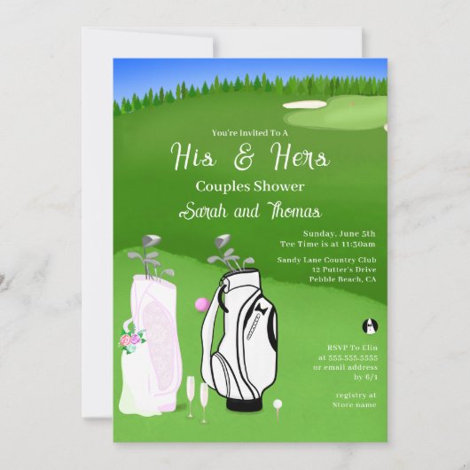 Zijn en haar Vrijgezellenfeest Kaart (Voorkant)