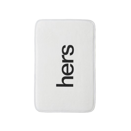 Zijn en Hers Bath Mats Badmat (Voorkant Verticaal)