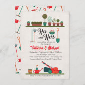 Zijn en Hers Couples Showuitnodigingen Kaart (Voorkant / Achterkant)