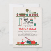 Zijn en Hers Couples Showuitnodigingen Kaart (Voorkant)