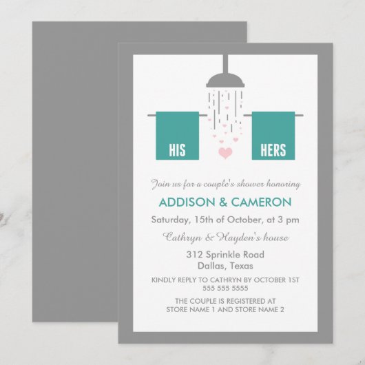 Zijn en Hers | Steenketel Kaart (Voorkant / Achterkant)