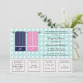 Zijn en Hers Towells Moderne Couples Shower Kaart (Staand voorkant)