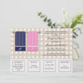 Zijn en Hers Towells Moderne Couples Shower Kaart (Staand voorkant)