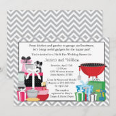 Zijn en Hers Wedding Shower Uitnodiging (Voorkant / Achterkant)