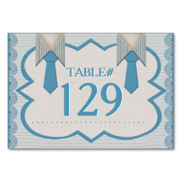 Zijn en zijn blauwe Oxford krijtstreep Kaart