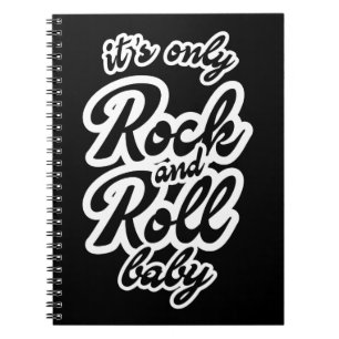 Zijn enige Baby met rots en rol Notitieboek