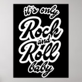 Zijn enige Baby met rots en rol Poster (Voorkant)