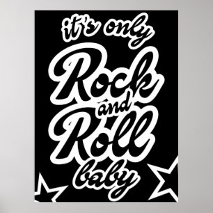 Zijn enige Baby met rots en rol Poster
