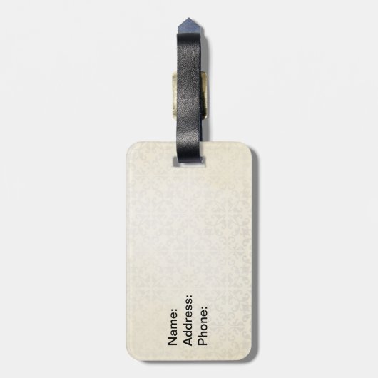 Zijn Excellentie Bagagelabel (Achterkant verticaal)