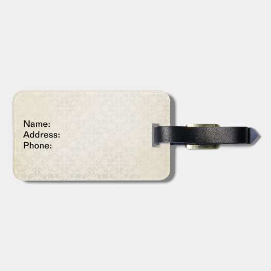 Zijn Excellentie Bagagelabel (Achterkant horizontaal)