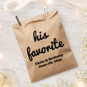 Zijn favoriete bruiloft receptie gast snoep trakta bedankzakje (Geknipt)