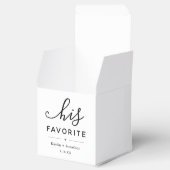 "Zijn favoriete" bruiloft Vrijgezellenfeest Verlov Bedankdoosjes (Geopend)