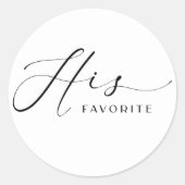 Zijn favoriete partij voor Stickers een script let (Voorkant)