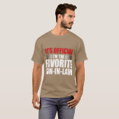 Zijn favoriete schoonzoon retro t-shirt (Voorkant volledig)