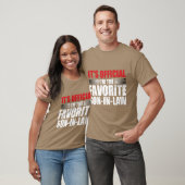 Zijn favoriete schoonzoon retro t-shirt (Unisex)