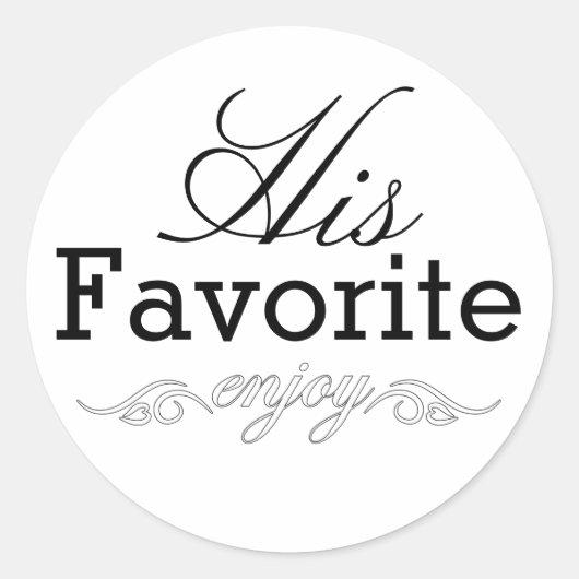 Zijn favoriete traktatie Stickers (Voorkant)