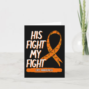 Zijn Fight My Fight CRPS Awareness Oranje lint RS Kaart