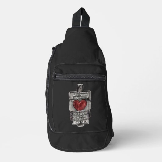 Zijn geboden onderhouden sling bag (Voorkant)