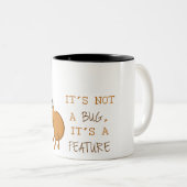 Zijn geen insect, zijn een eigenschap tweekleurige koffiemok (Voorkant rechts)